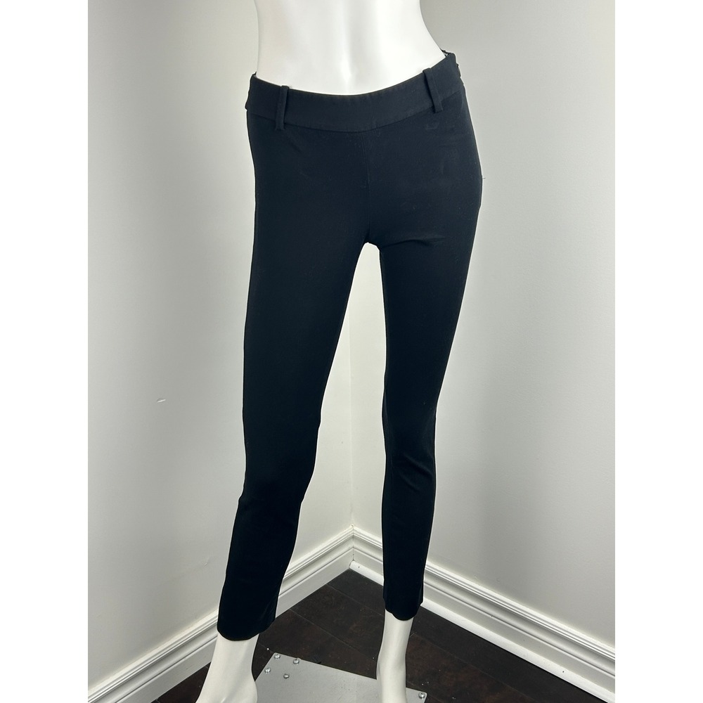 Babaton Bi-Stretch Skinny Pants Womens 2 Black Low Rise Ankle Stretch Cotton